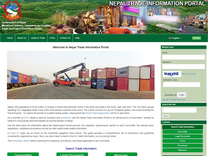 Nepal Government Launches Trade Information Portal – NTIP